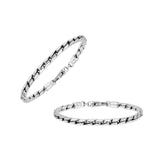 SB-0127-S-5MM Bali Hand Crafted Sterling Silver Chain With Lobster Jewelry Bali Designs Inc 7.5"